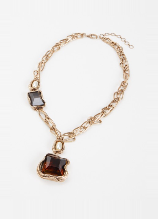 MaxMara Ketting met hanger - detail goud