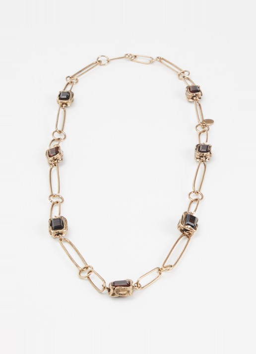 MaxMara Ketting met kristal - detail goud