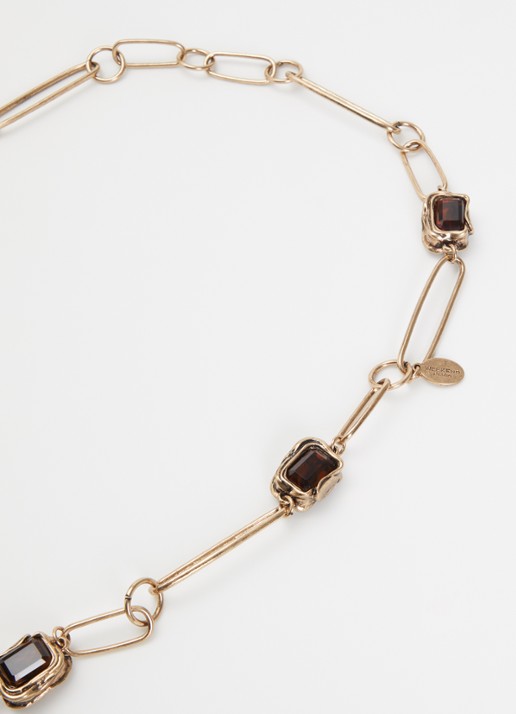 MaxMara Ketting met kristal - detail 2 goud