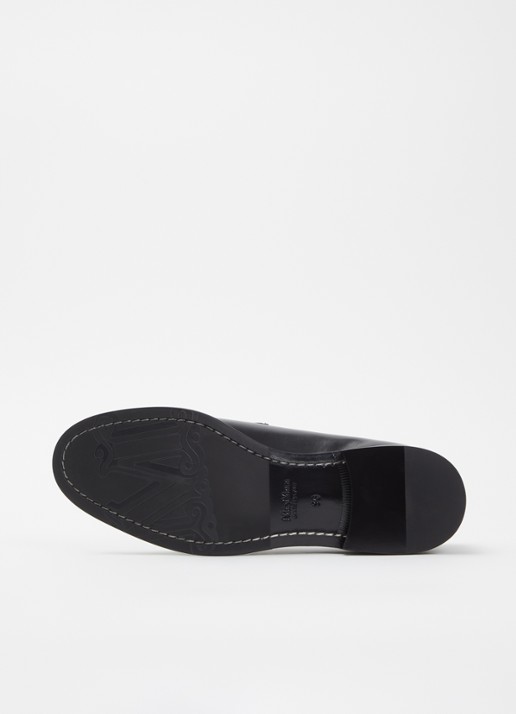 MaxMara Loafer van leer - detail 4 zwart