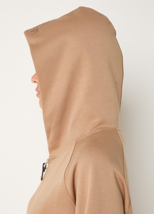 MaxMara Marea sweatvest van jersey met capuchon - detail 2 camel