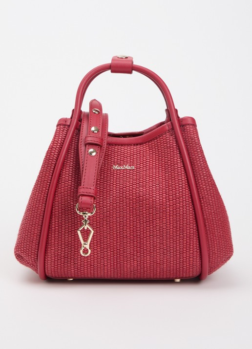 MaxMara Marine Extra Small handtas met details van leer en afneembare schouderriem