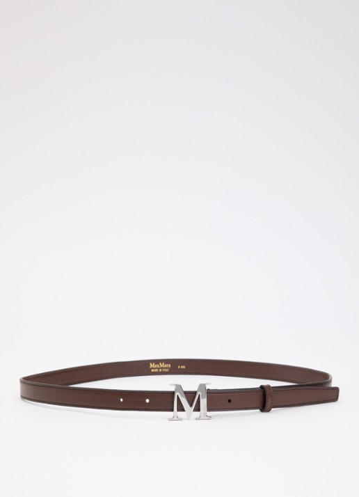 MaxMara Marrone Scuro riem van leer