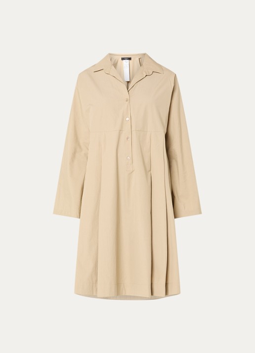 MaxMara Midi tuniekjurk met steekzakken - voorkant 3 beige