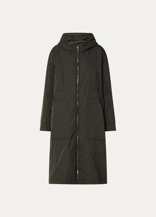 MaxMara Parka met steekzakken - voorkant 2 khaki