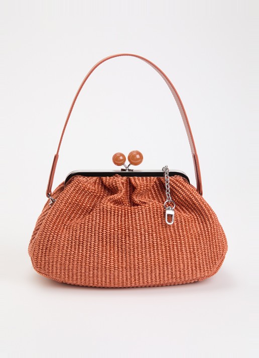 MaxMara Pasticcino clutch met gevlochten detail en afneembare schouderriem
