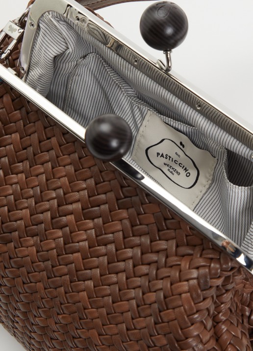 MaxMara Pasticcino M handtas van schapenleer met afneembare schouderriem - detail 2 bruin