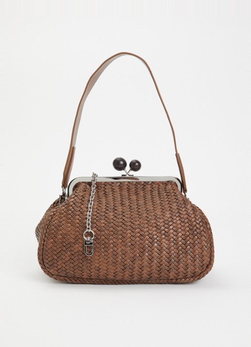 MaxMara Pasticcino M handtas van schapenleer met afneembare schouderriem