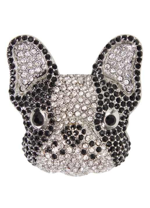 MaxMara Perle broche met strass