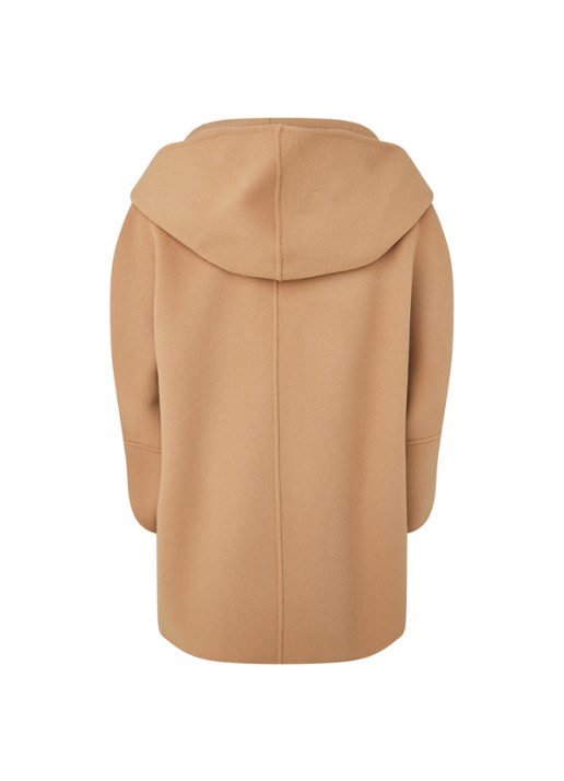 MaxMara Rapace jas van wol met driekwart mouw - achterkant 3 camel