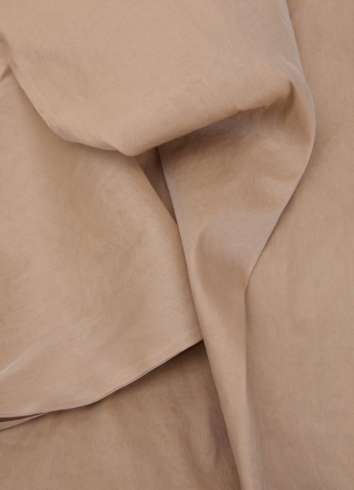 MaxMara Sjaal in zijdeblend 210 x 48 cm  - detail 3 zand