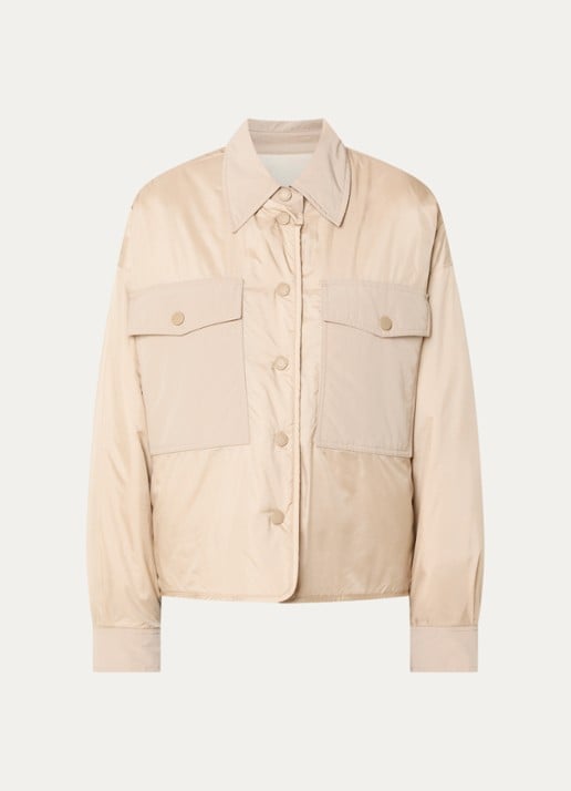 MaxMara Sughero reversible gewatteerd jack met waterafstotende coating - voorkant 3 zand