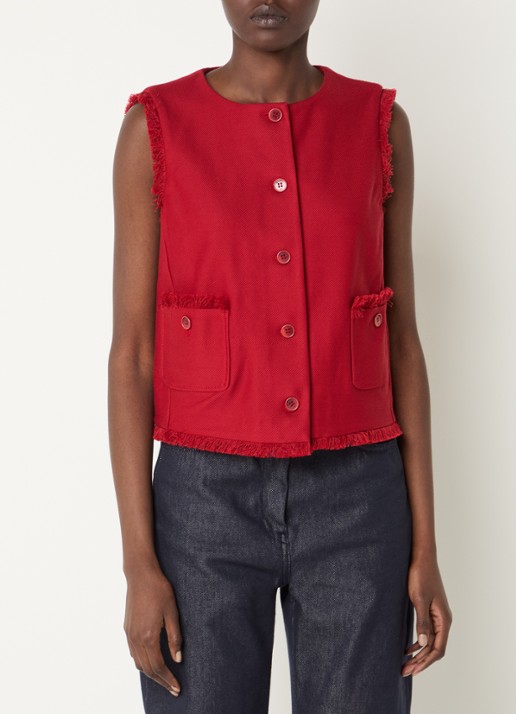 MaxMara Sumero top met opgestikte zakken