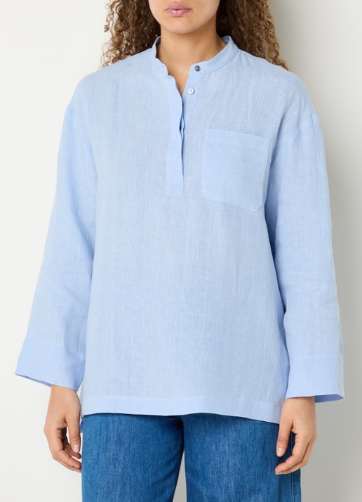 MaxMara Tuniek van linnen met borstzak