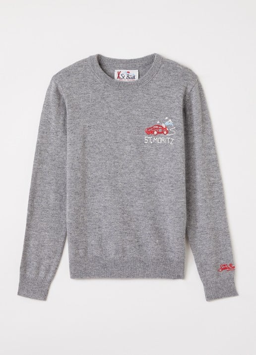 MC2 Saint Barth Douglas fijngebreide pullover in wolblend