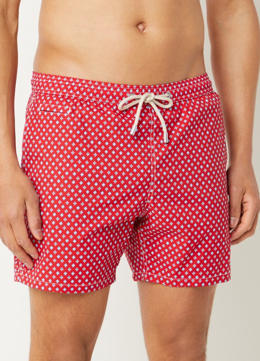 MC2 Saint Barth Lighting zwemshorts met print - detail 4 rood
