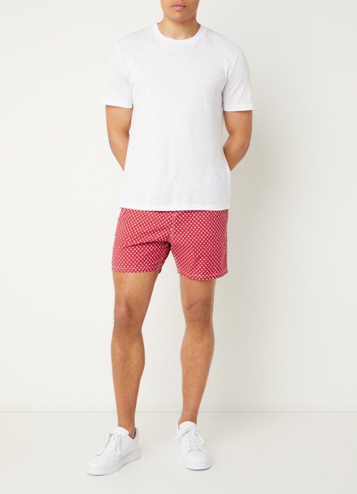 MC2 Saint Barth Lighting zwemshorts met print - voorkant 3 rood