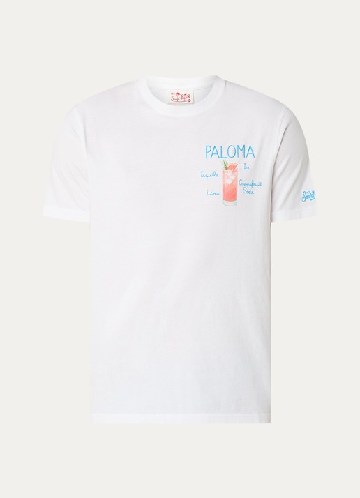 MC2 Saint Barth Paloma T-shirt met print - voorkant 3 wit