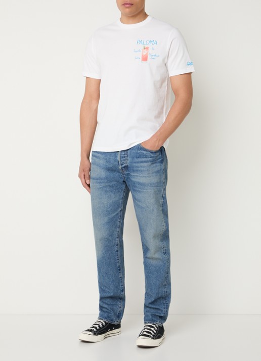 MC2 Saint Barth Paloma T-shirt met print - voorkant 4 wit