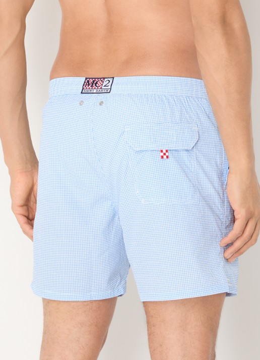 MC2 Saint Barth Patmos zwemshorts met print - achterkant 2 blauw