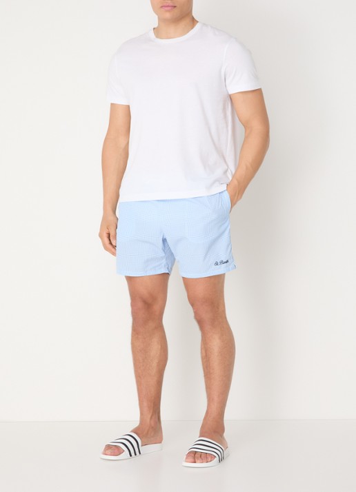 MC2 Saint Barth Patmos zwemshorts met print - voorkant 4 blauw