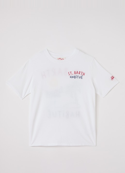 MC2 Saint Barth Portland T-shirt met borduring