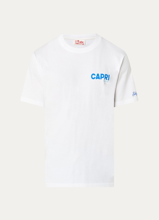 MC2 Saint Barth T-shirt met front- en backprint - voorkant 3 wit