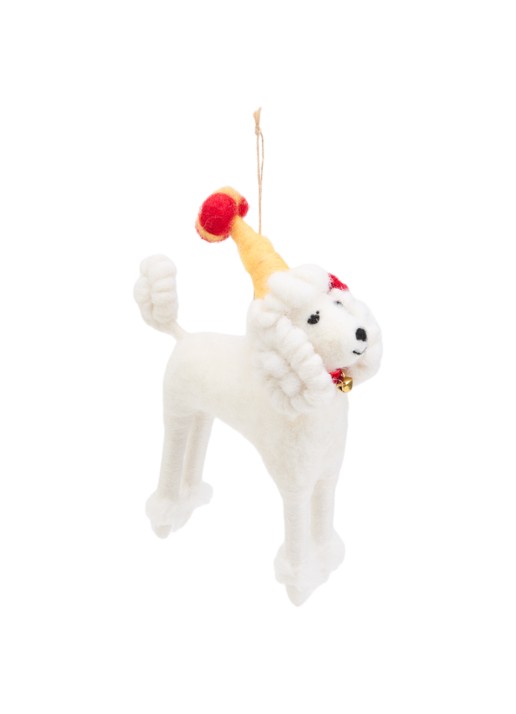 Meander Circus poedel kersthanger 16,5 cm