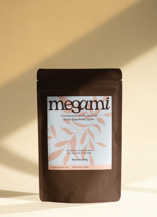 Megami Matcha 100 gram - voorkant 2 groen