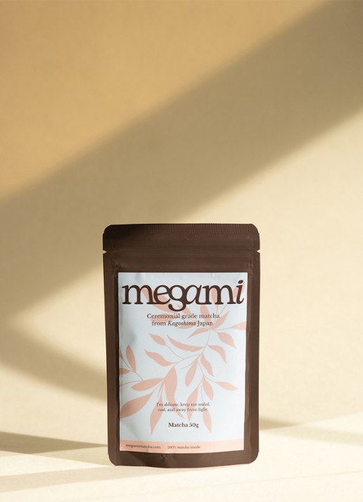 Megami Matcha 50 gram - voorkant 2 bruin