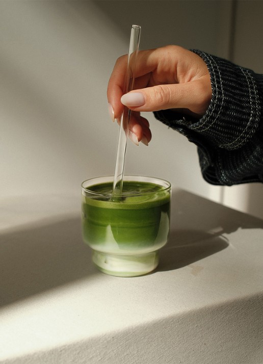MEGAMI Matcha glas - voorkant 4 transparant