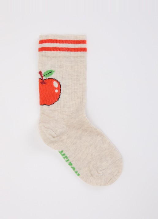 Melton Apple Friend sokken met print