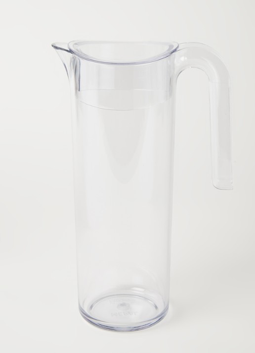 Mepal Flow waterkaraf met filter 1,5 liter  - voorkant 2 transparant