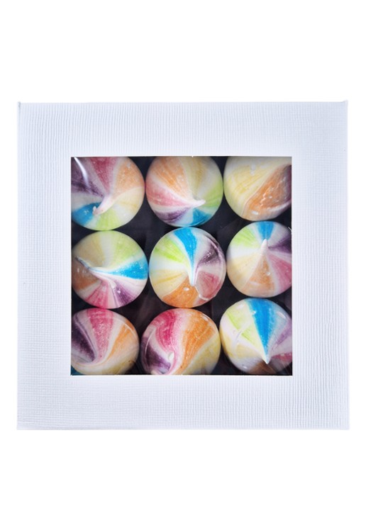 Meringue Sisters Rainbow Kusjes meringue 9 stuks