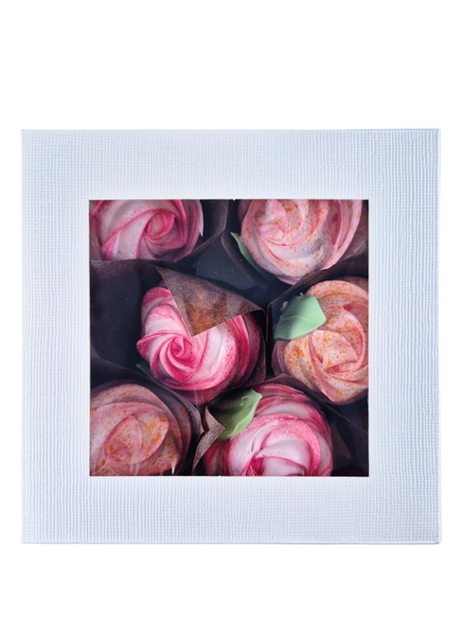 Meringue Sisters Rozen Meringue in geschenkverpakking 96 gram - voorkant undefined