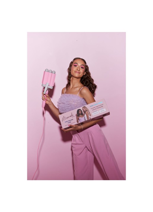Mermade Hair Pro Waver 32 mm Pink - krultang - detail 2 roze