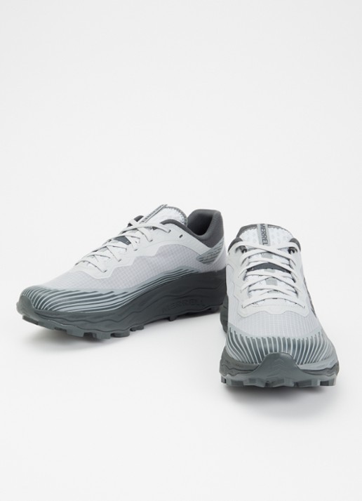 Merrell Agility Peak 6 Gore-Tex sneaker van mesh - detail 8 lichtgrijs