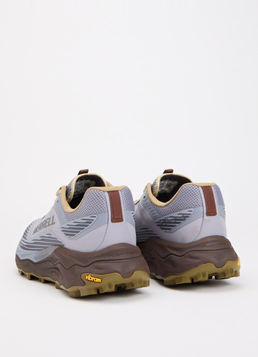 Merrell Agility Peak 6 sneaker van mesh met logo - achterkant staalblauw