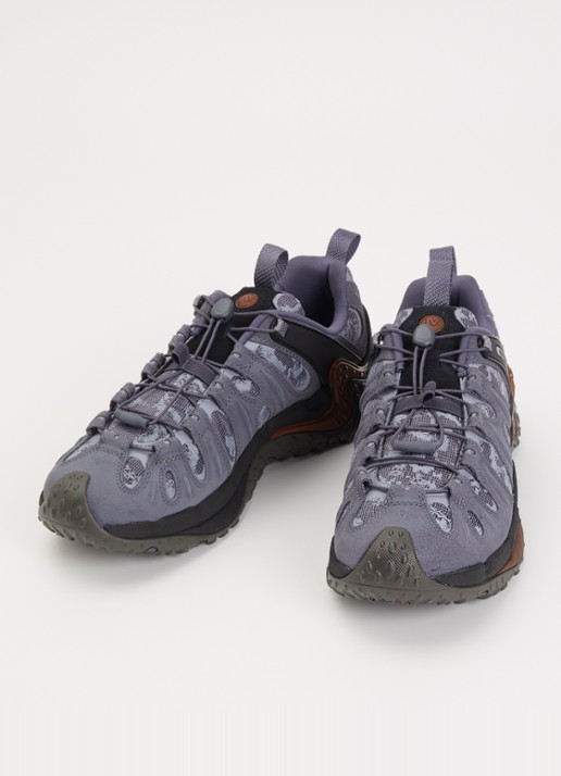 Merrell Cham Redux RMT 1TRL sneaker met suède details  - detail 3 blauwgrijs