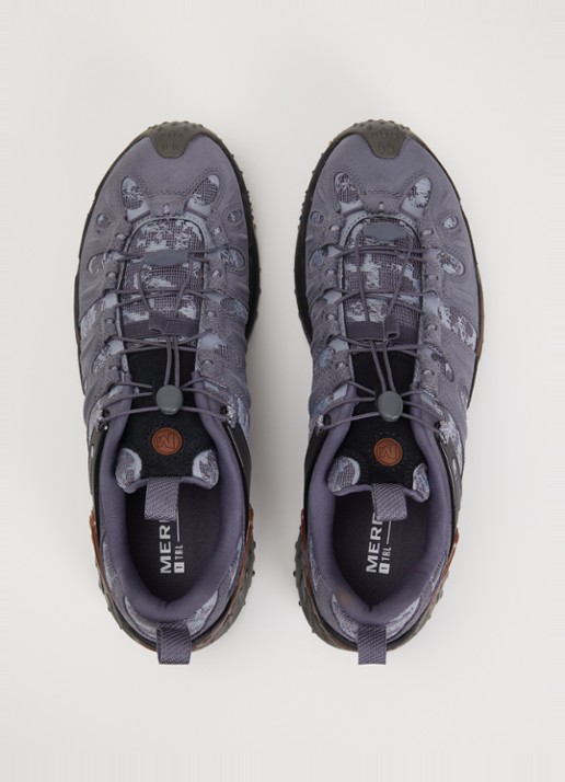 Merrell Cham Redux RMT 1TRL sneaker met suède details  - detail 4 blauwgrijs