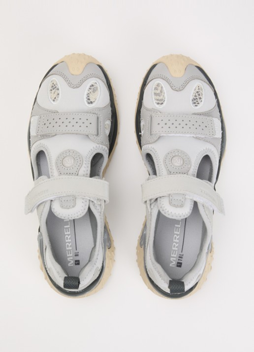 Merrell Cham Redux Sieve sneaker met leren details - detail 4 grijs