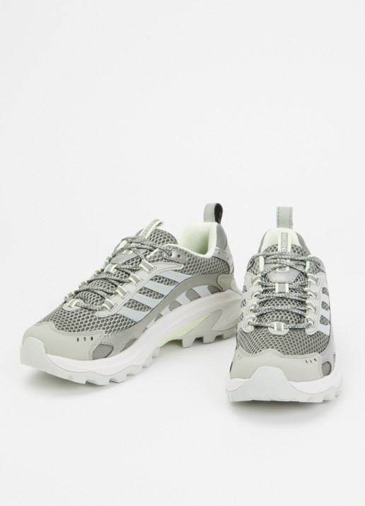 Merrell Moab Speed 2 Vent 2K sneaker van mesh met metallic details - detail 2 lindegroen