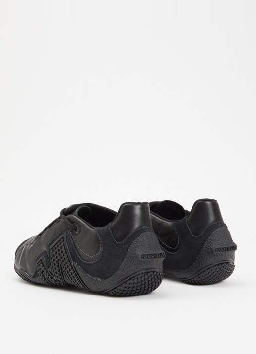 Merrell Relay Web SE sneaker van leer met details van suède - achterkant zwart