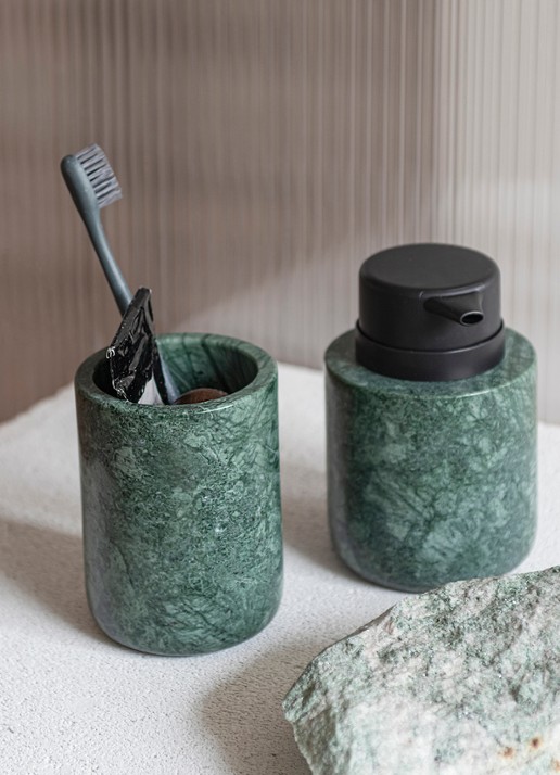 Mette Ditmer Marble tandenborstelhouder - detail 3 groen