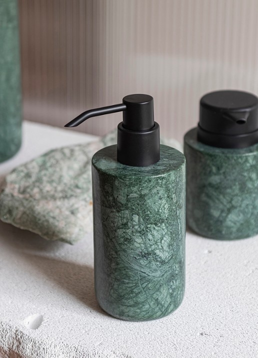 Mette Ditmer Marble zeepdispenser - voorkant 2 groen