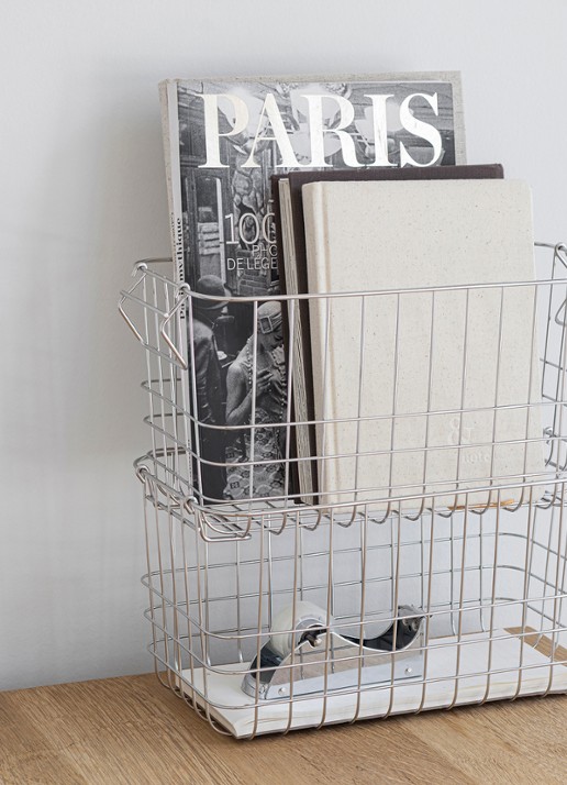 Mette Ditmer Store-It opbergmand 31 x 16 cm - detail 3 zilver