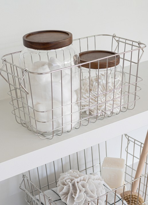 Mette Ditmer Store-It opbergmand 31 x 16 cm - detail 4 zilver