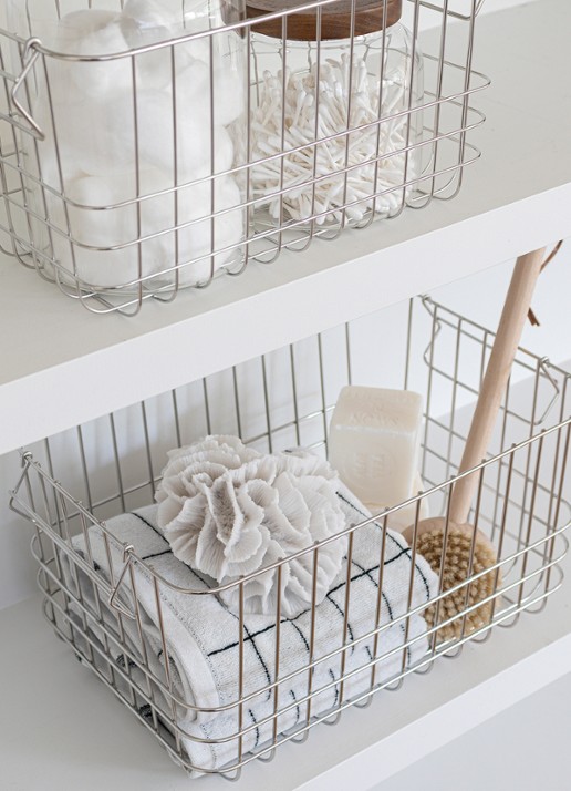 Mette Ditmer Store-It opbergmand 37 x 20 cm - detail 3 zilver