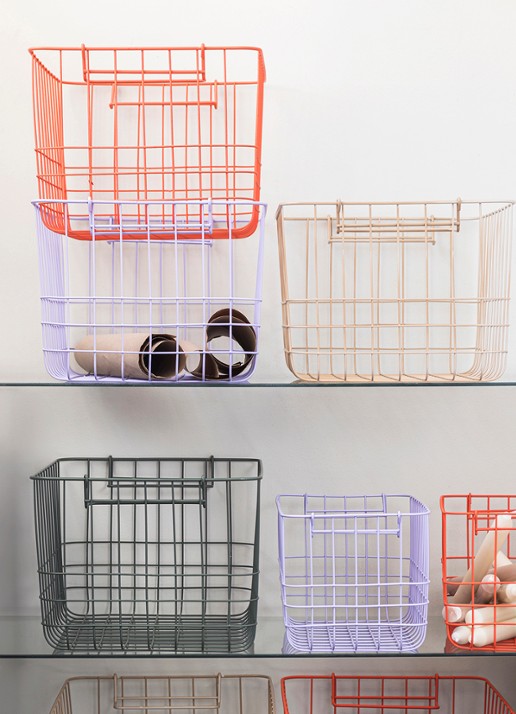 Mette Ditmer Store-It opbergmand 37 x 20 cm - detail 6 orange