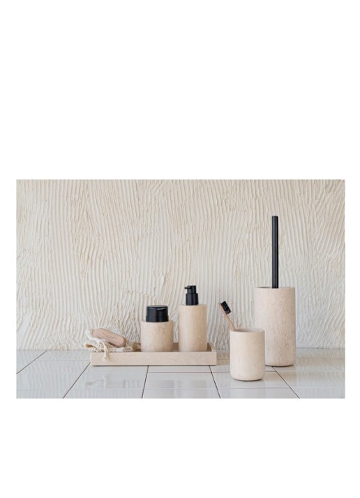 Mette Ditmer Tandenborstelhouder van marmer  - detail 3 zand